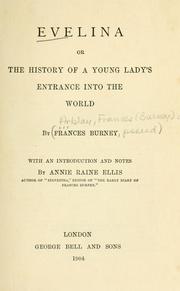 Cover of: Evelina by Fanny Burney