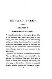 Cover of: Edward Barry: (South Sea Pearler)