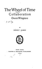 Cover of: The Wheel of Time: Collaboration; Owen Wingrave