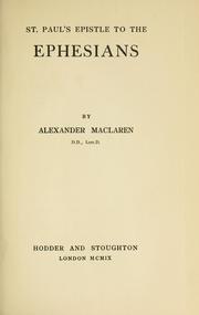 Cover of: Expositions of Holy Scripture by Alexander Maclaren