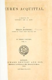 Cover of: Eyre's acquittal by Helen Mathers, Helen Mathers