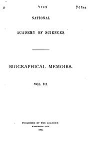 Cover of: Biographical Memoirs V.83: August 7, 1917-April 12, 1998 by National Academy of Sciences U.S.