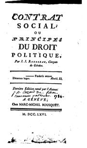 Cover of: Contrat social: ou principles du droit politique by Jean-Jacques Rousseau