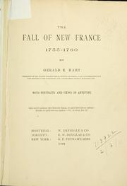 Cover of: The fall of New France, 1755-1760