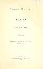 Cover of: Family history by William James Stairs