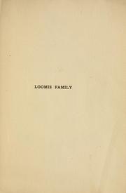 Family of Loomis .. by Frances M. Smith