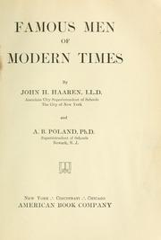 Cover of: Famous men of modern times