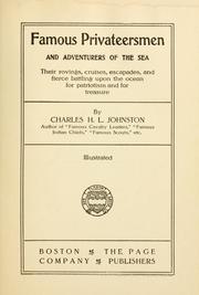 Cover of: Famous privateersmen and adventurers of the sea by Charles Haven Ladd Johnston