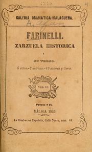 Cover of: Farinelli: zarzuela histórica en tres actos
