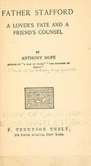 Cover of: Father Stafford by Anthony Hope