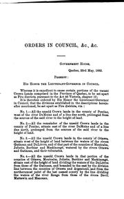 Cover of: Statutes of the Province of Quebec Passed in the Session Held in the ... Year of the Reign by Québec (Province)