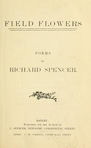 Cover of: Field flowers by Richard Spencer