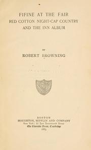 Cover of: Fifine at the fair | Robert Browning