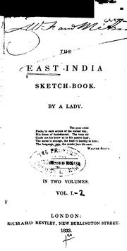 Cover of: The East India Sketch-book