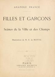 Cover of: Filles et Garçons by Anatole France