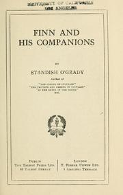 Cover of: Finn and his companions: by Standish O'Grady.