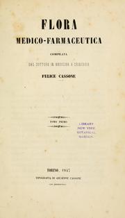 Cover of: Flora medico-farmaceutica