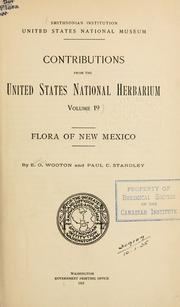Cover of: Flora of New Mexico. by E. O. Wooton