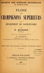 Cover of: Flore des champignons suprieurs du dpartement de Sane-et-Loire