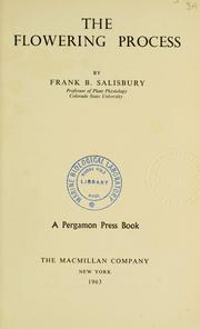The flowering process by Frank B. Salisbury