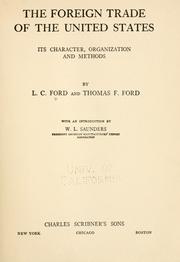 Cover of: The foreign trade of the United States by Lillian Cummings Ford