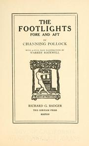 Cover of: footlights, fore and aft