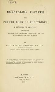 Cover of: Fourth Book by Thucydides
