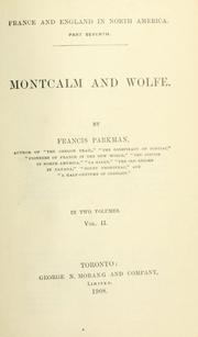 Cover of: France and England in North America by Francis Parkman