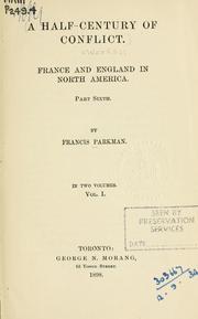 Cover of: France and England in North America. by Francis Parkman