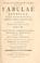 Cover of: Franc. Josephi Desbillons Soc. Jesu Fabulae Aesopiae curis posterioribus omnes fere, emendatae