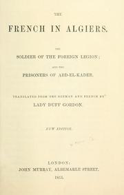 Cover of: The French in Algiers by Duff Gordon, Lucie Lady