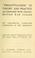Cover of: "Frightfulness" in theory and practice as compared with Franco-British war usages