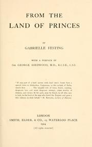 Cover of: From the land of princes