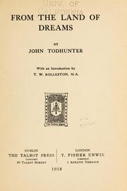 Cover of: From the land of dreams by John Todhunter