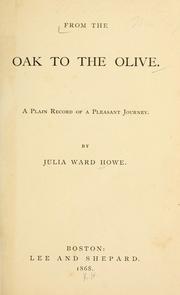 Cover of: From the oak to the olive.