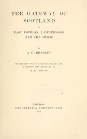 Cover of: The gateway of Scotland by A. G. Bradley