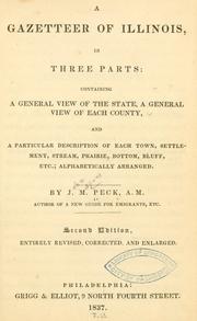 Cover of A gazetteer of Illinois, in three parts