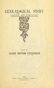 Cover of: Genealogical story (Dayton and Tomlinson) by Laura Dayton Fessenden