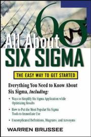 Cover of: All about Six Sigma by Warren Brussee