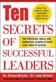 Cover of: Ten secrets of successful leaders by Donna L. Brooks