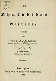 Cover of: Geschichte by Thucydides