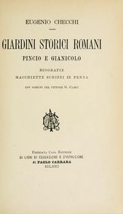 Giardini storici romani Pincio e Gianicolo by Eugenio Checchi
