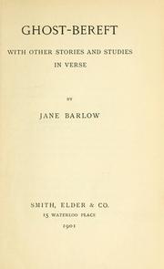 Cover of: Ghost-bereft by Jane Barlow