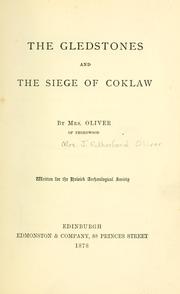 Cover of: The Gledstones and the siege of Coklaw