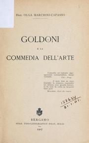 Cover of: Goldoni e la Commedia dell 'Arte. by Olga Marchini-Capasso, Olga Marchini-Capasso