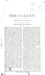 Cover of: The gospel of culture.