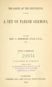 Cover of: The Gospel of the Pentateuch by Charles Kingsley