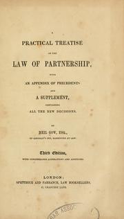 Cover of: A practical treatise on the law of partnership