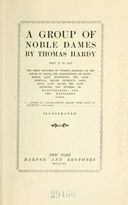 Cover of: A group of noble dames by Thomas Hardy