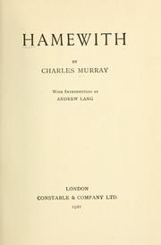 Cover of: Hamewith by Charles Murray